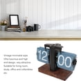 thumbnail image 4 of Flip Clock,Retro Digital Flip Down Clock, Battery Operated Mechanical Clock for  School Hotel Café, Auto Flip Large Number Internal Gear Operated Desk Table Clock, 4 of 8