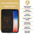 thumbnail image 7 of Case Yard Wooden Case for iPhone-X Soft TPU Silicone cover Slim Fit Shockproof Wood Protective Phone Cover for Girls Boys Men and Women Supports Wireless Charging West Coast Design, 7 of 7