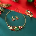 thumbnail image 2 of SPEKSEE Christmas Drip Oil Santa Claus Christmas Tree Gift Box Necklace Earrings Fashion Splicing Bracelet Gift Set for Women, Party Occasion, Celebrate The Festival, Christmas, 2 of 8