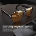 thumbnail image 4 of Ai Smart Glasses Bluetooth 5.4 with Translation for Men Women 160+Languages Color-Change Lens Chat GPT Assistant Free App Translator Glasses Meeting,Driver,Travel-Gold, 4 of 6