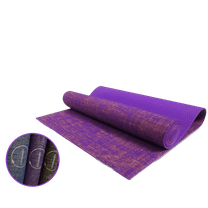 Fitccessory Jute/Hemp Premium and Sustainable Eco Yoga Mat, Purple, 5mm Thick, 68-Inch x 24-Inch