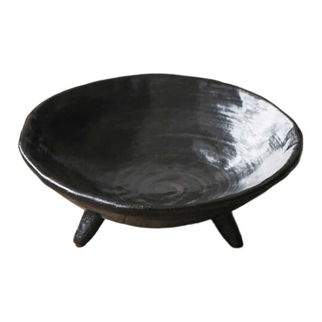 Frutero de cerámica de 3 patas, plato con base, decoración del hogar, cesta decorativa para exhibición Diámetro del café 105 cm