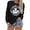 Black, variant on Women's Sweatshirt Class Of 2026 Graduation Graphic Crew Neck Long Sleeve Pullover Raglan Top Streetwear Hoodie Alternative