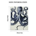 thumbnail image 2 of Acheng Blue Octopus Bathroom Wall Art Decor, Ocean Life Theme Bathroom Decor Wall Art Framed Beach Canvas Wall Art Prints,Ready To Hang Animal Pictures Posters for Bathroom, Farmhouse 12x16 in, 2 of 5