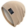thumbnail image 1 of Gorro de lana de punto con forro polar, estilo jersey para exteriores, grueso y resistente al viento, para invierno, 1 of 5