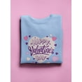 thumbnail image 3 of Happy Valentine's Day Heart Sweatshirt Women -Smartprints Designs, Female XX-Large, 3 of 4