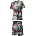 thumbnail image 2 of Kids Harley Quinn Athletic T-Shirt And Mesh Shorts Outfit Set Mesh Clothing Set for Boys, 2 of 7