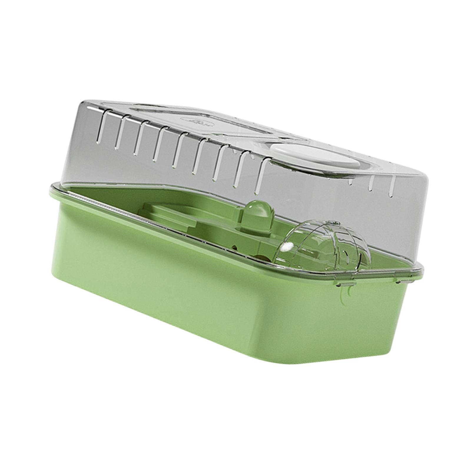 Bothyi Hamster Cage Clear Portable Small Animal Cage for Bunny Guinea Pigs Hedgehog green