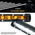 thumbnail image 2 of Xprite Sunrise Series Single Row LED Light Bar with Amber Backlight, 2 of 6