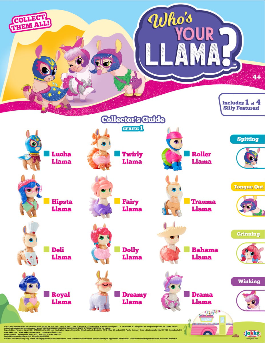 Who's Your Llama Mystery Pack Jakks Action Toy Collect Them All Series 1 