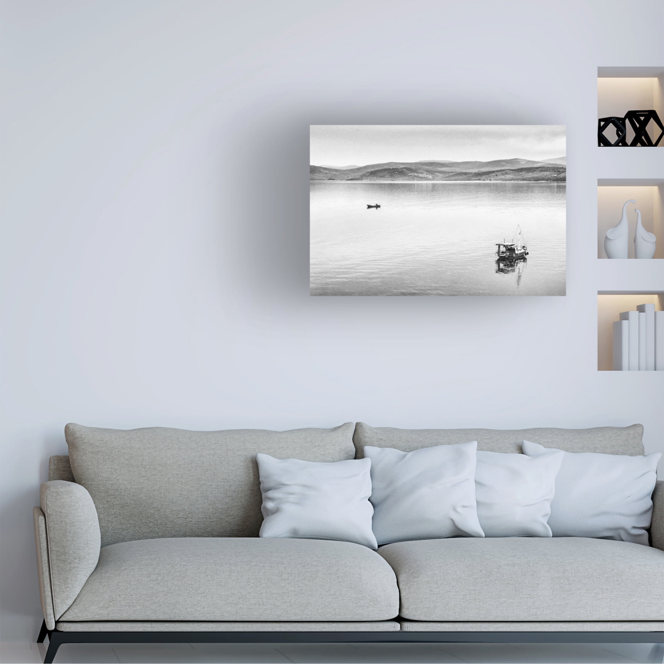 Canvas Wall Art - Yury A Melnikov 'Silent Morning' Wall Art for Living Room, Bedroom, or Office Décor by Trademark Fine Art - 24 x 16 Inches