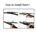 thumbnail image 4 of 22" 22"Front Windshield Wiper Blades Set for Chevrolet Tahoe GMC Yukon Cadillac STS, 4 of 6