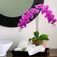 thumbnail image 7 of Artificial Orchid Stems Set of 3 Real Touch Orchid Big Blooms Fake Phalaenopsis Flower Home Wedding Decoration (3 PCS/ 29.5 inch), 7 of 7