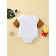 thumbnail image 3 of Bagilaanoe Newborn Baby Girl Boy Summer Rompers Letter/Ice Cream Print Short Sleeve Bodysuits 3M 6M 12M 18M 24M Infant One Piece Short Jumpsuit, 3 of 8