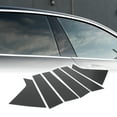 thumbnail image 3 of Unique Bargains 6 Pcs Door Pillar Window Trim for Chevrolet Impala 2014-2020 Plastic Black Carbon Fiber Replace, 3 of 6