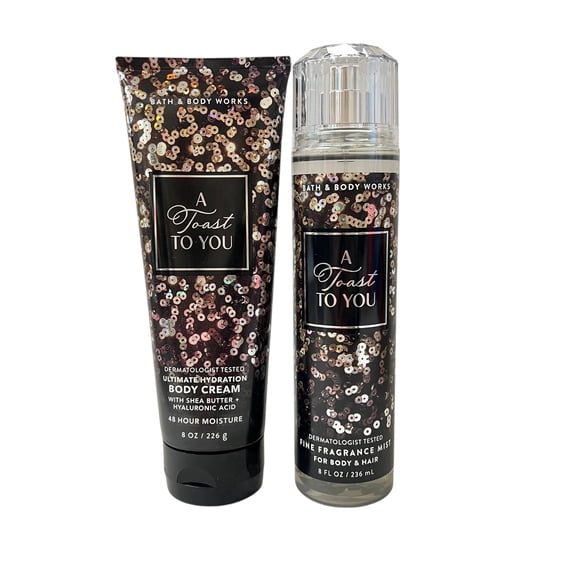 Bath & Body Works A Toast To You Mist & Body Cream Set