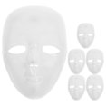 thumbnail image 1 of 6 pcs Blank Full Face Mask Hand-painted Full Facial Mask Party Mask Prop for DIY, 1 of 3