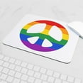 thumbnail image 5 of CafePress - Rainbow Flag Peace Mousepad - Non-slip Rubber Mousepad, Gaming Mouse Pad, 5 of 6