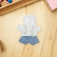 thumbnail image 3 of Conjunto de ropa para muñecos de peluche: Sudadera con capucha y pantalones para osito de peluche. Ropa adorable para muñecos de 30 cm. Ideal para que los niños jueguen con sus peluches., 3 of 8