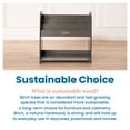 thumbnail image 6 of ECR4Kids 3-Shelf Floor Book Display with Handles and Storage, 30in, Kids Bookshelf, Grey Wash, 6 of 9