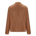 thumbnail image 4 of TKLPEHG Work Blazer for Women 2025 Casual Dressy Open Front Cropped Blazer Jackets Lapel Business Work Office Long Sleeve Cardigan Coats (Brown,M), 4 of 6