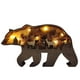thumbnail image 1 of Adorno navideño de oso de madera Sincero Artesanía de talla 3D Decoración del hogar, 1 of 7