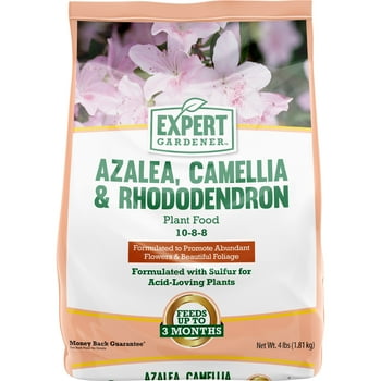 Expert Gardener Azalea, Camellia & Rhododendron  Food Fertilizer 10-8-8, 4 lb.