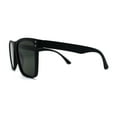 thumbnail image 3 of Mens Polarized Oversize Sport Horn Rim Rectangular Sunglasses Matte Black Solid Green, 3 of 4