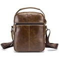 thumbnail image 4 of Bandolera Bolso bandolera de cuero genuino vintage para hombre, bolso bandolera de viaje deportivo a BULL CAPTAIN Bandolera, 4 of 7