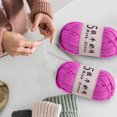 thumbnail image 6 of 5 Strands Milk Crochet Yarn 50g 325m Soft Acrylic Knitting Thread DIY Sweaters,Hats,Dolls & Crafts 1mm Thick for Beginners & Experts 4-Season Use, 6 of 6