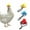 Blue, variant on Peuae Chicken Hats, Chicken Helmet Chicken Clothes for Hens Real Chickens Mini Hat Rooster Duck Parrot Poultry Stylish Show with Adjustable Elastic Chin Strap