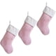 thumbnail image 1 of 3pcs Pink Lovely Christmas Stockings Cozy 20, 1 of 5