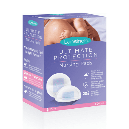 Lansinoh Disposable Ultimate Protection Nursing Pads, 50 (Best Nursing Pads For Heavy Leaking)