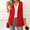 Red, variant on Vest for Women Winter Coats for Women Fashion Women Cardigan Collar Sleeveless Casual Coat Blazer Blouse Christmas Gift for Couples for Outdoor Activities and Hiking L
