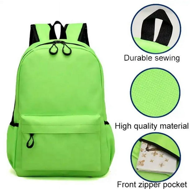 Green colour college bags clearance
