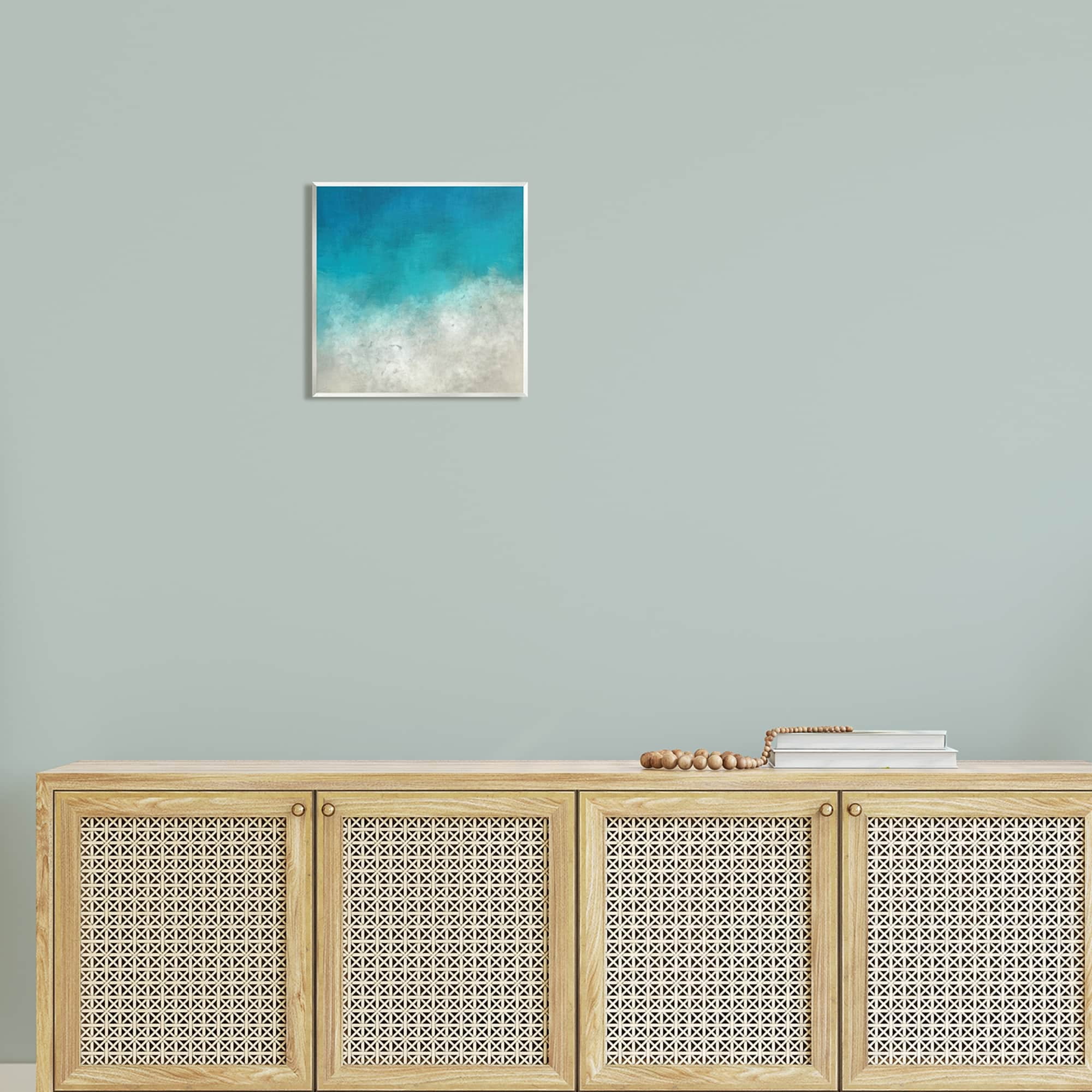 Stupell Industries Aerial Ocean Shoreline View Sea Water Foam Painting Unframed Art Print Wall Art, Design by Alpenglow Workshop