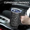 thumbnail image 6 of Halloween Ghost Tumbler 40oz - Insulated Stainless Steel Cup with Handle & Straw, Spooky Engraved Design - Holiday Gift for Women & Men (1 PC), 6 of 6