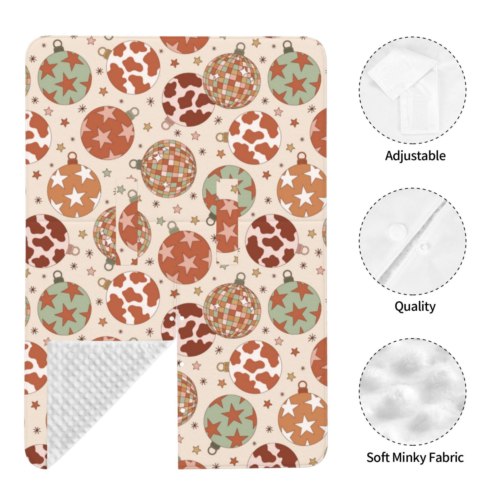 Car Seat Cover Baby - Rustic Christmas Ornaments Breathable Infant Car Seat Cover for Baby Carseat, Lightweight Comfort Baby Essentials Must Haves Newborn Stuff for Girl Boy