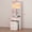 White-Sliding Mirror, variant on Ktaxon Makeup Vanity Table for Small Spaces, Vanity Table Set with Charging Station and Sliding Mirror, Bedroom Makeup Table, Hot Pink