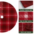 thumbnail image 6 of 36 Inch Christmas Tree Skirt – Velvet Plush Tree Mat, Soft Thickened Polyester with Red Ties, Single-Sided Printing, Available in 30in/36in/48in, Perfect for Holiday Xmas Tree Decoration, 6 of 7
