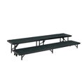 thumbnail image 2 of National Public Seating  2 Level Tapered Standing Choral Riser - Black Carpet - 18 x 96 in. Platform, 2 of 4