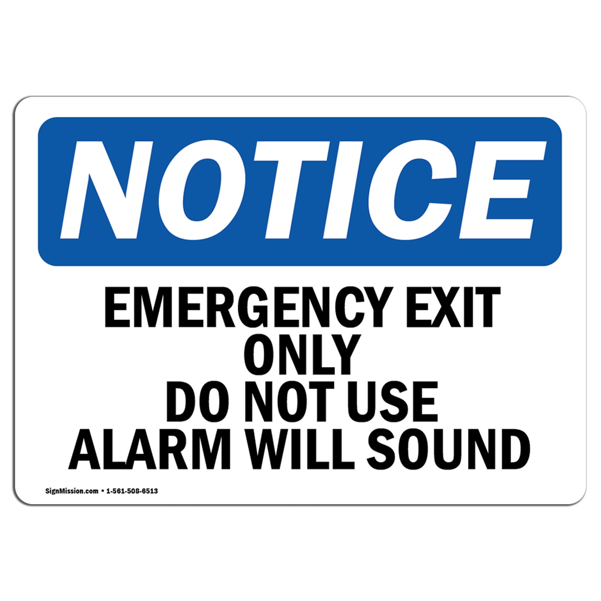 Emergency Exit Only Red Large Business Warning Directional Signs Metal 12x18 Emergency Exit Only Red Large Business Warning Directional Signs Metal 12x18
