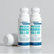 Myderm Medical 5% Lidocaine Hemorrhoidal Numbing Roll On - Pack of 2 - for Relief of Pain, Itching, and Burning - Made in The USA