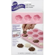 Wilton Silicone Bakeware, 12 Cavity Rose Candy Mold, 2115-8516