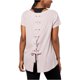 thumbnail image 2 of Calvin Klein Blusa con cordones en la espalda para mujer, Púrpura, S Calvin Klein Pull-over, 2 of 2
