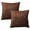 Brown2, variant on AUQ 2Pcs Decorative Pillow Covers Smooth Zipper Pillow Covers 20X20 Easy Cleaning Pillow Covers Style1