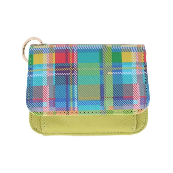 Buxton  Madras Vega Leather Mini Flap Card Case (Women)