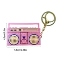 thumbnail image 2 of Recordable Keychain Vintage Mini Tape Recorder with Playback Function Classic Retro Design Personalized Voice Message Gift for Friends and Family, 2 of 6