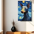 thumbnail image 4 of American Hairless Terrier Dog Canvas Wall Art - Starry Night Van Gogh Dog Canvas Print Dog Sayings Painting Home Office Wall Decor Framed Dog Lover Gift, 4 of 6