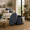 Blue, variant on Prescott 28" Large Round Tufted Storage Ottoman with Lift Off Lid - Off-White